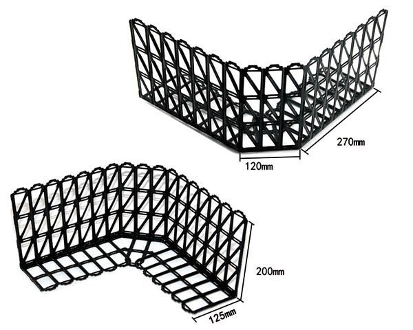 金屬網式隔板-轉角
